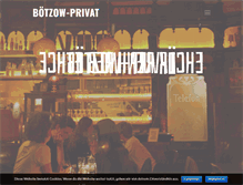 Tablet Screenshot of boetzow-privat.de